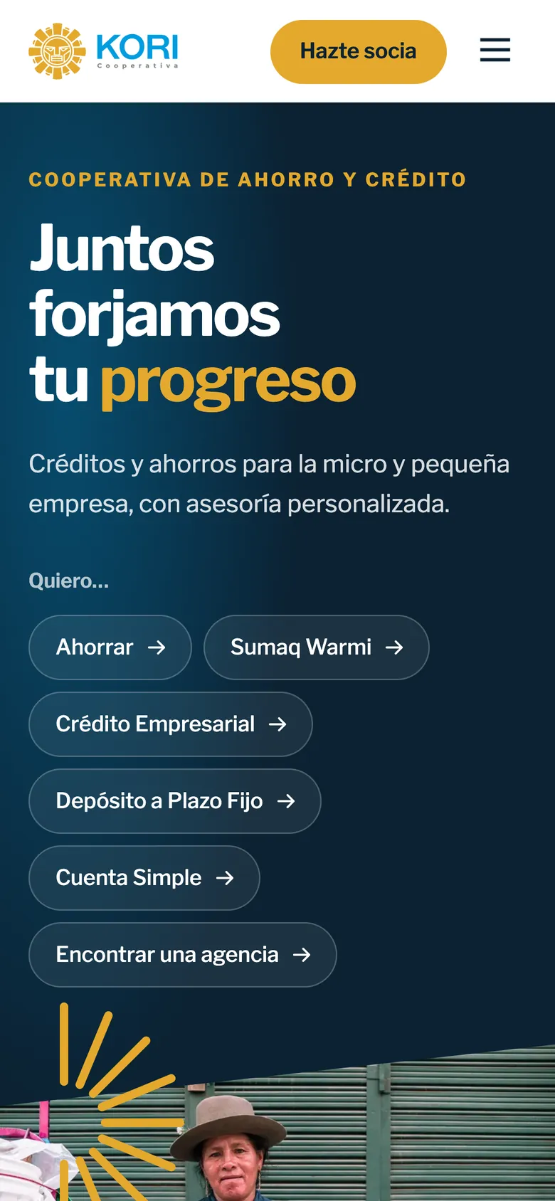 Diseño final móvil de Coopac Kori